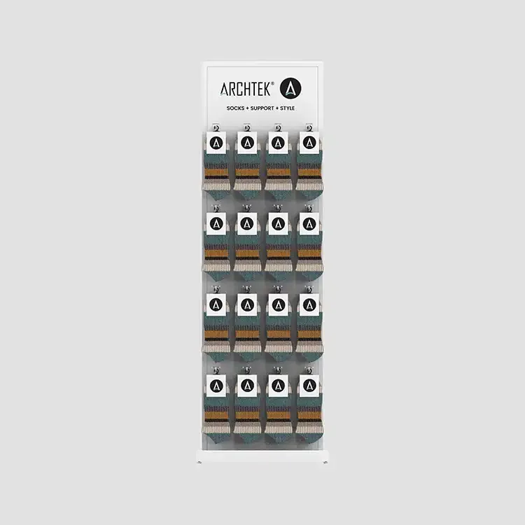 2-Way Metal Sock Display Stand With Hooks For Holding 300 pairs of socks — view 4