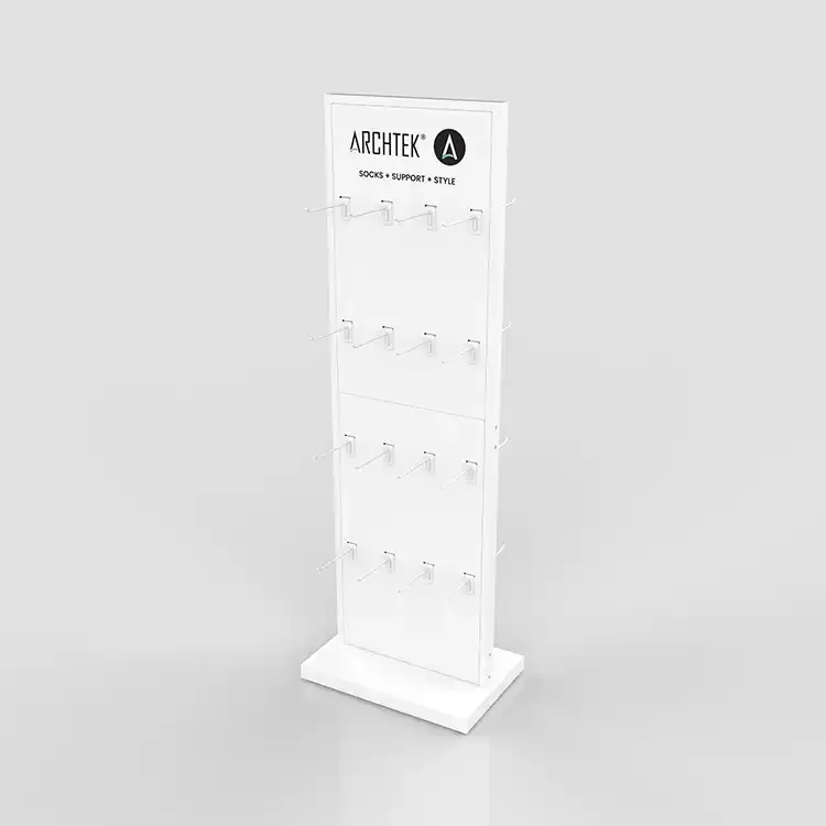 2-Way Metal Sock Display Stand With Hooks For Holding 300 pairs of socks — view 3