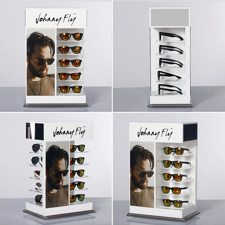 2-way Sunglasses Display Case Lockable Tabletop POS Display For Eyewear — view 5