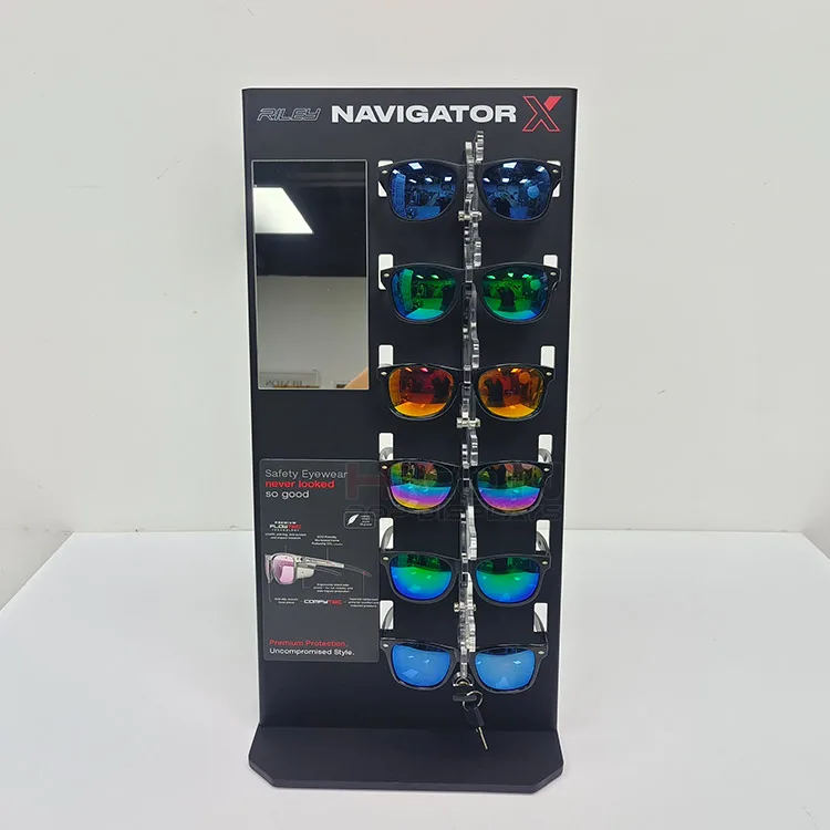 2-way Sunglasses Display Case Lockable Tabletop POS Display For Eyewear — view 7