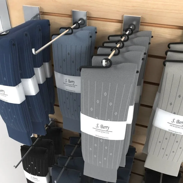 2-Way Wood & Stainless Steel Socks Display Rack Premium Quality Display Stands — view 5