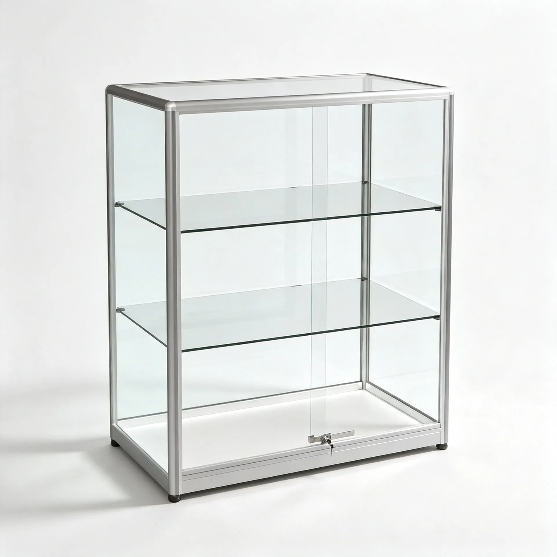 3-Tier Countertop Glass Showcase for Retail Shop — view 3