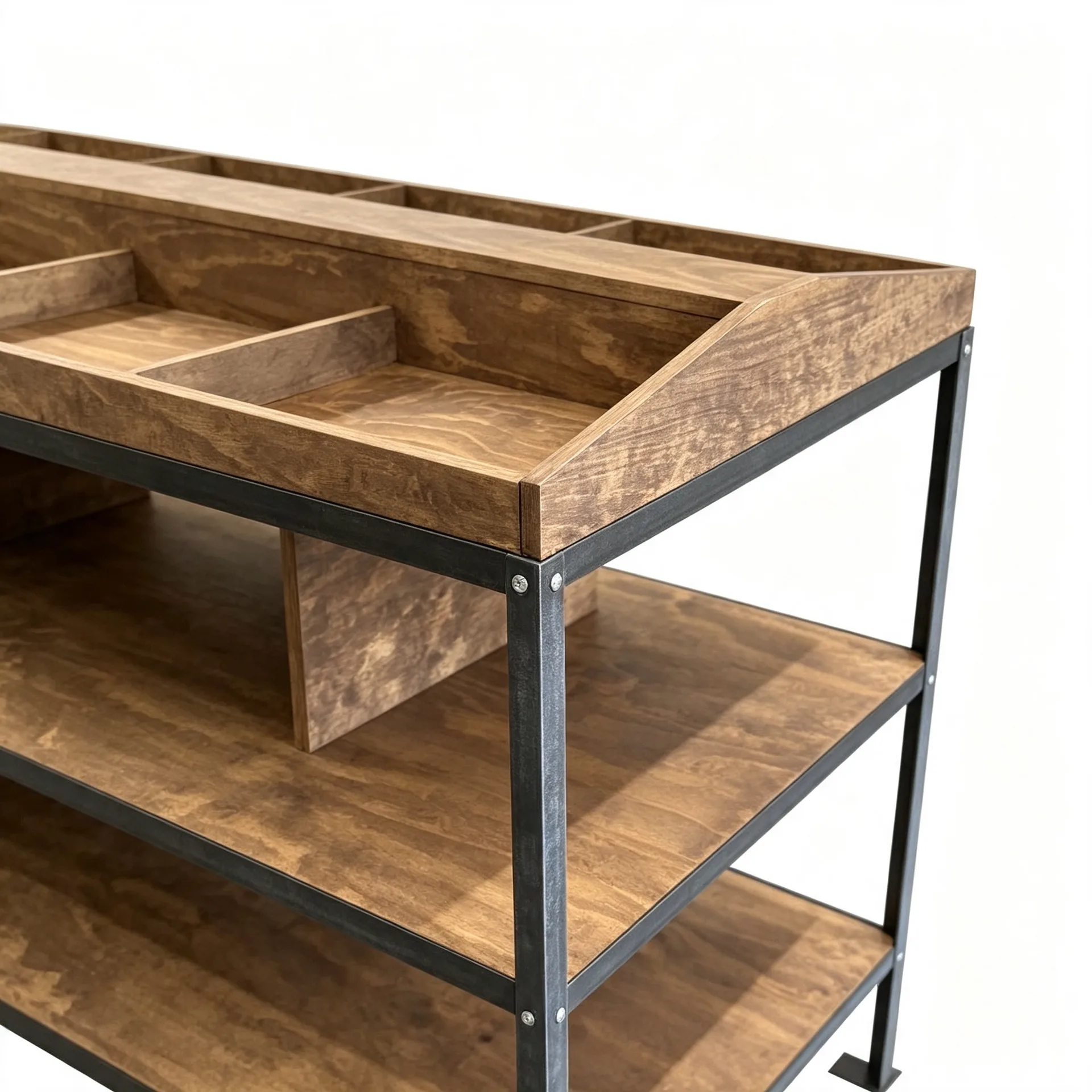 3-Tier Freestanding Merchandise Display Stand for Grocery Store — view 3