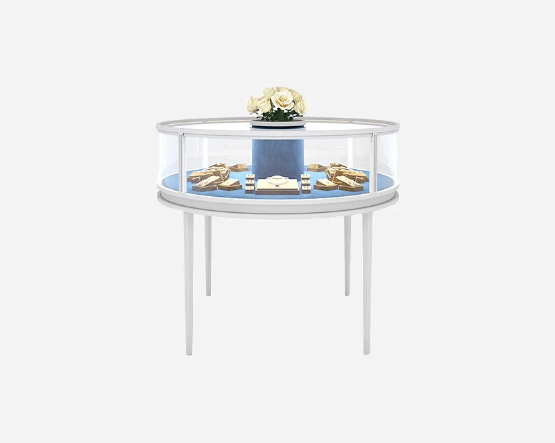 360 degree jewelry display showcase customized fashion jewelry display factory direct sales — view 3
