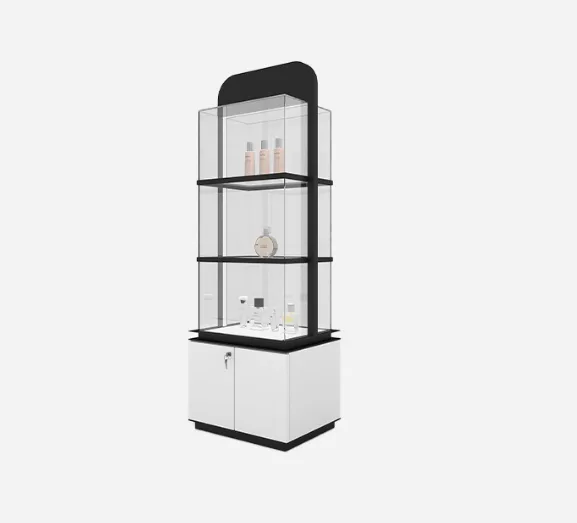 360-degree vertical jewelry display cabinet factory direct sales — view 2