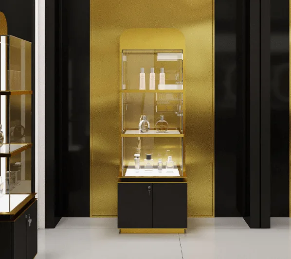 360-degree vertical jewelry display cabinet factory direct sales — view 3