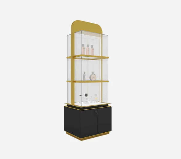 360-degree vertical jewelry display cabinet factory direct sales