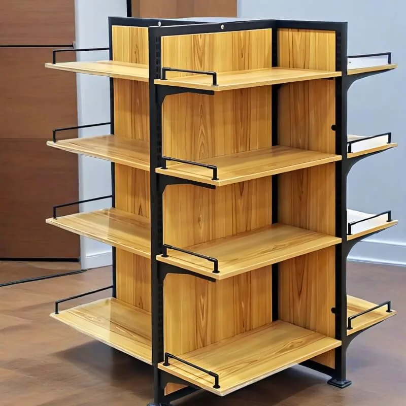 4-layer supermarket retail display stand customized all-round display stand — view 3