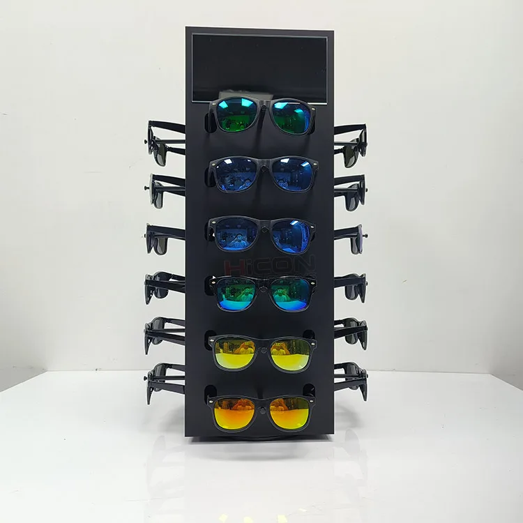 4-Way Rotating Sunglasses Display Stand | High-Impact Countertop Acrylic Showcase — view 4