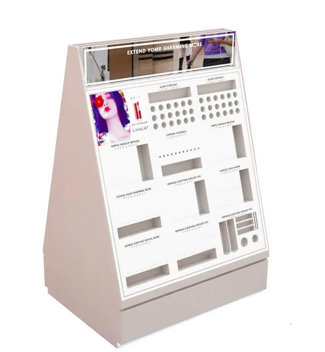 55 cmWx 245 cmH x 30 cmD Retail cabinet Practical skin care display rack — view 3
