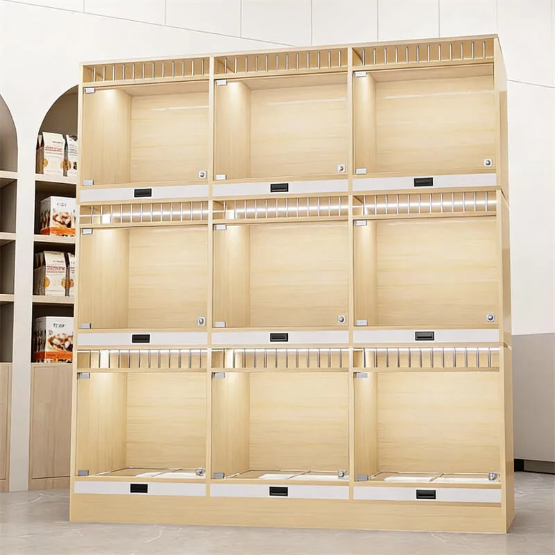 9-Grid Multi-Functional Dog Kennel Display Cabinet For Pet Stores & Veterinary Clinics
