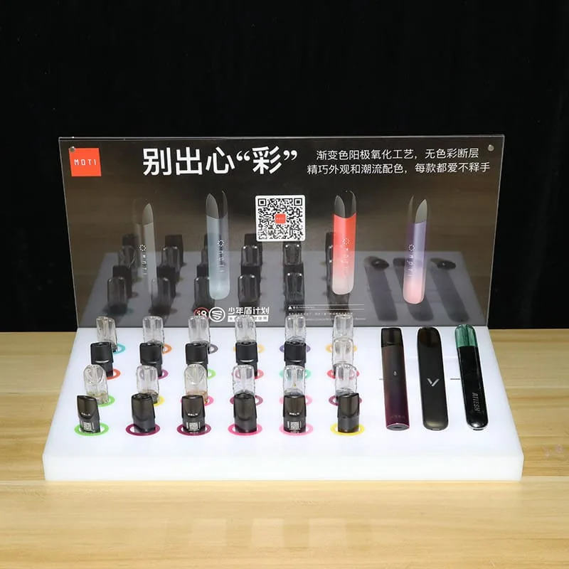 Acrylic lihght vape display cabinet design smoke shop cabinet for sale — view 2