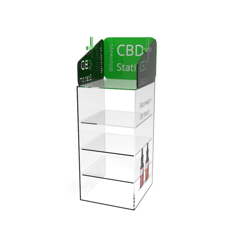 Acrylic Retail Display Cabinet with Shelves & E-cigarette Display Box — view 3
