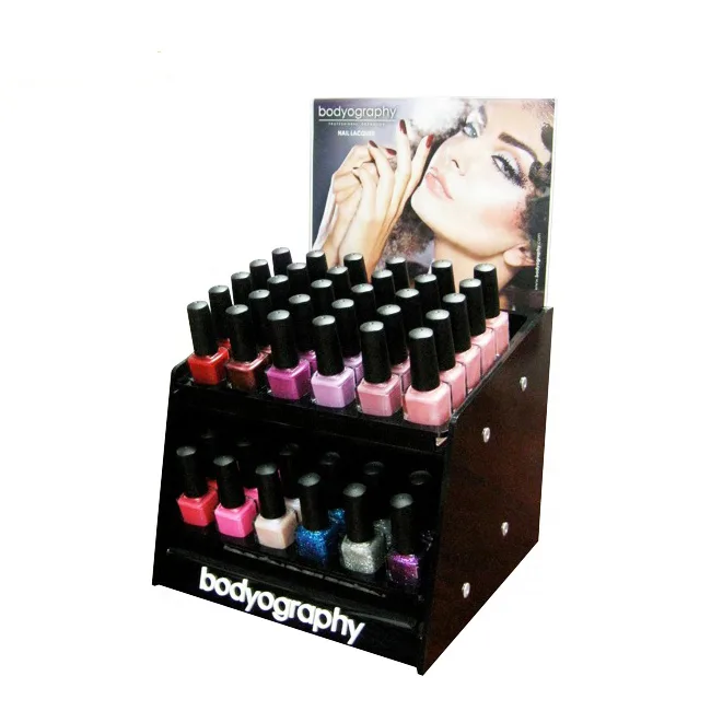Acrylic table display rack Nail polish display rack for sale — view 3