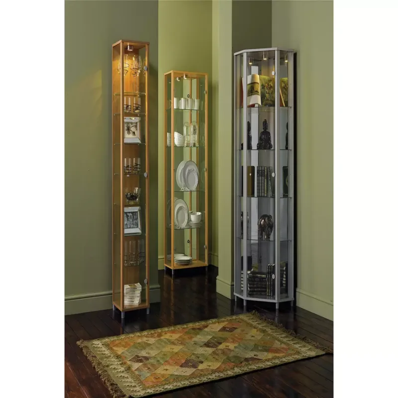 Adjustable glass display cabinet & glass display shelf for sale — view 4