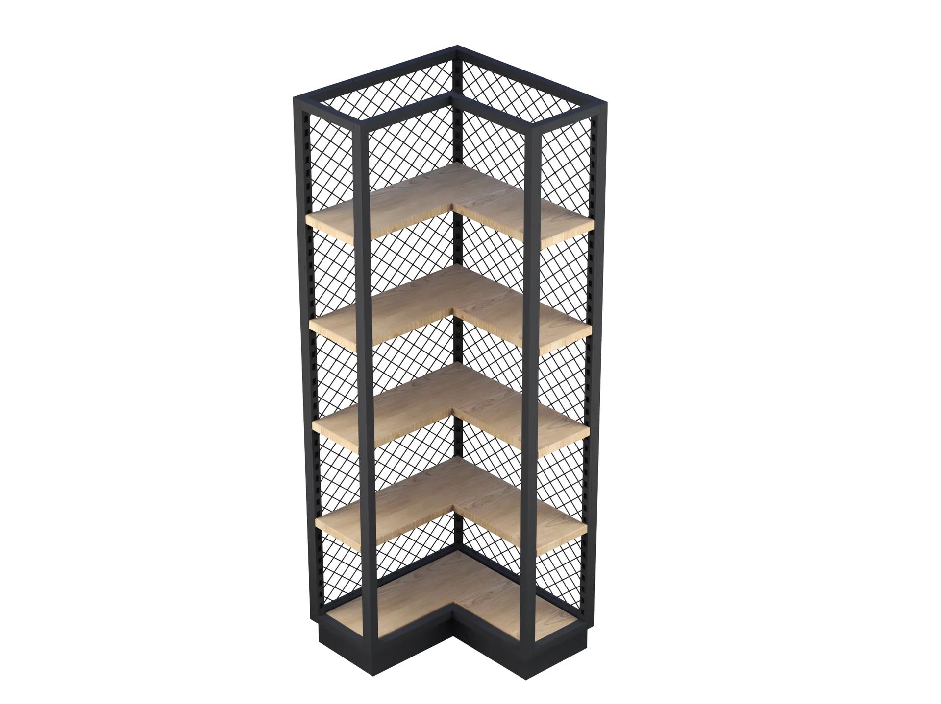 Adjustable Multi-Tier Bread Shelf with Mesh Side Panels for Bakery Shop, Cafe, Supermarket and Retail Store — view 7