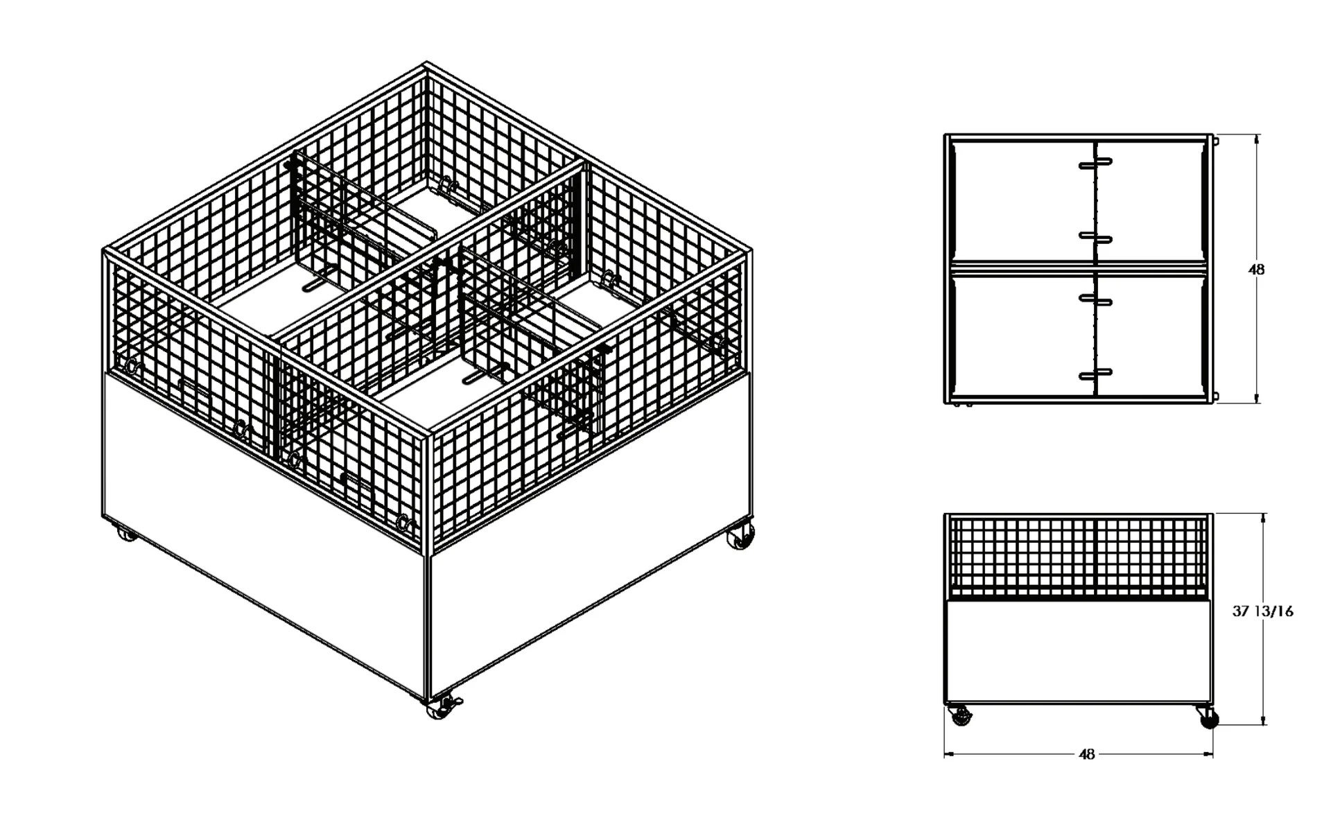 Adjustable Wire Dump Bin For sale – Retail Store Fixtures — product detail 1