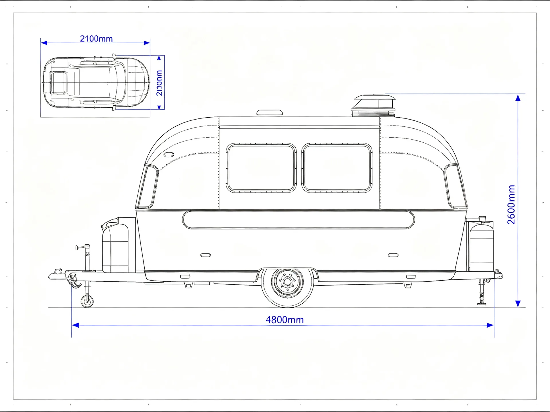 Airstream Polished Aluminum Food Trailer Mobile Concession Stand — view 5