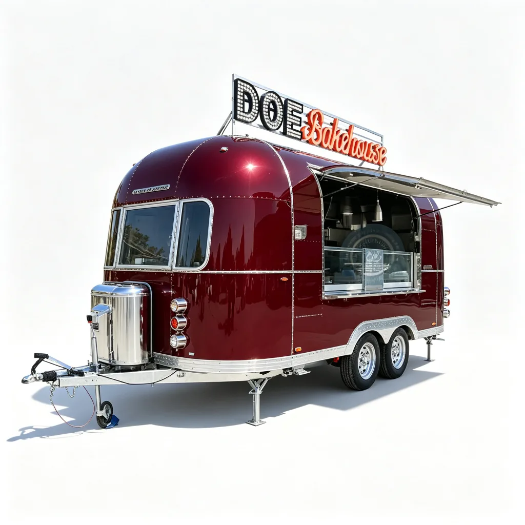 Airstream Polished Aluminum Food Trailer Mobile Concession Stand — view 4