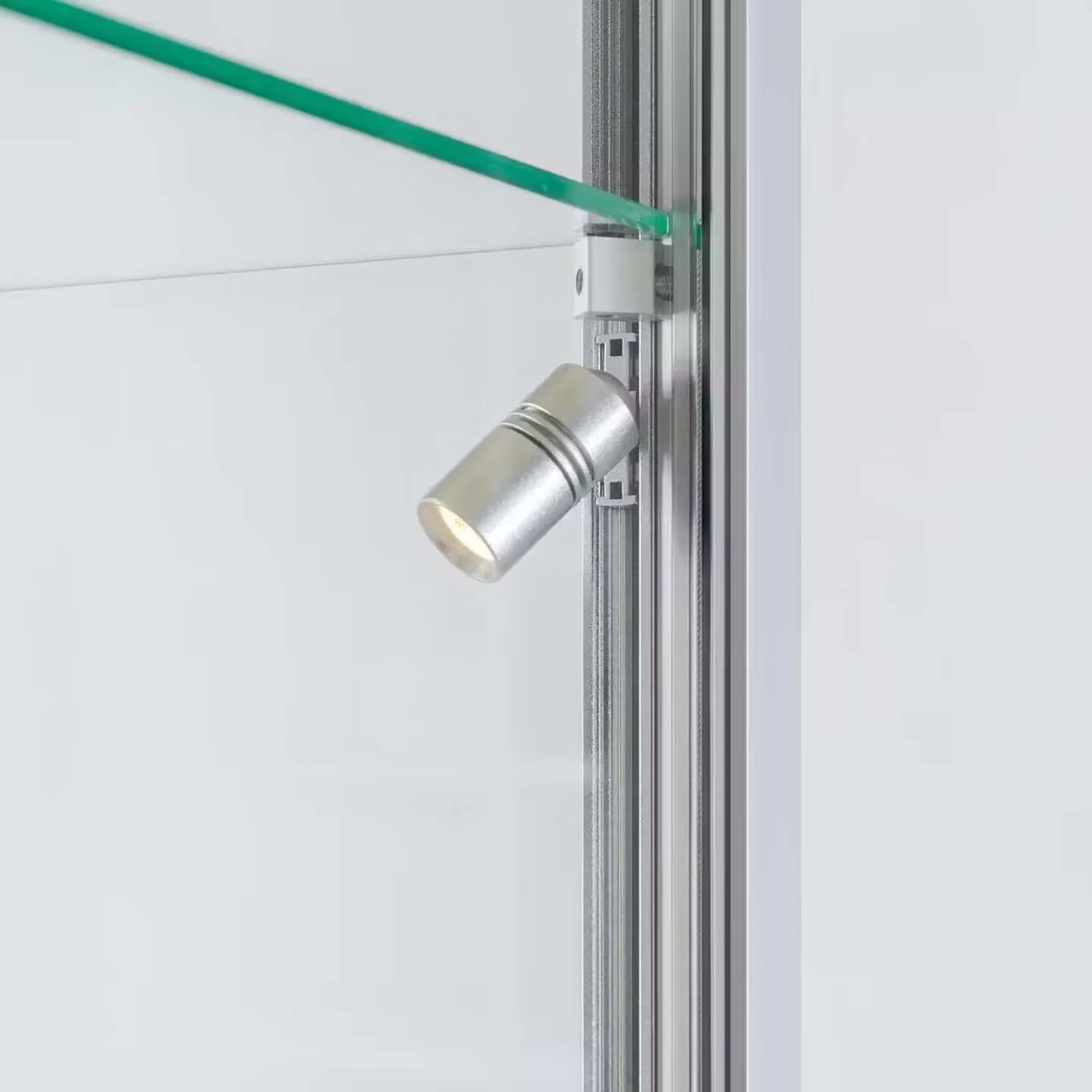Aluminium Frame Glass Display Cabinet with LED Lights – The Ultra Slim 1000mm — view 5