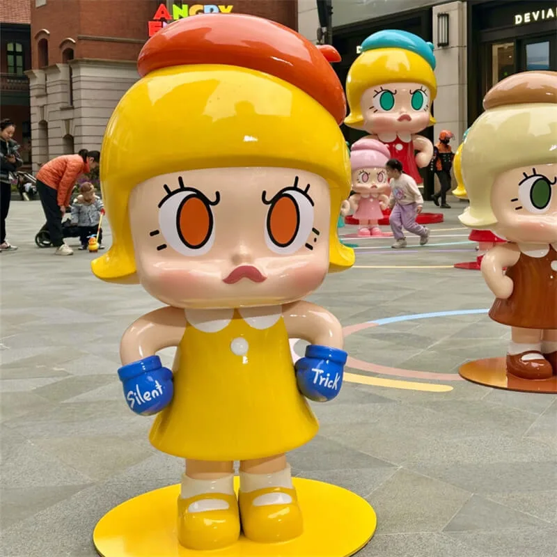 Angry Molly Fiberglass Sculpture Mall IP Photo Spot Decoration Customizable Multi‑Color — view 2