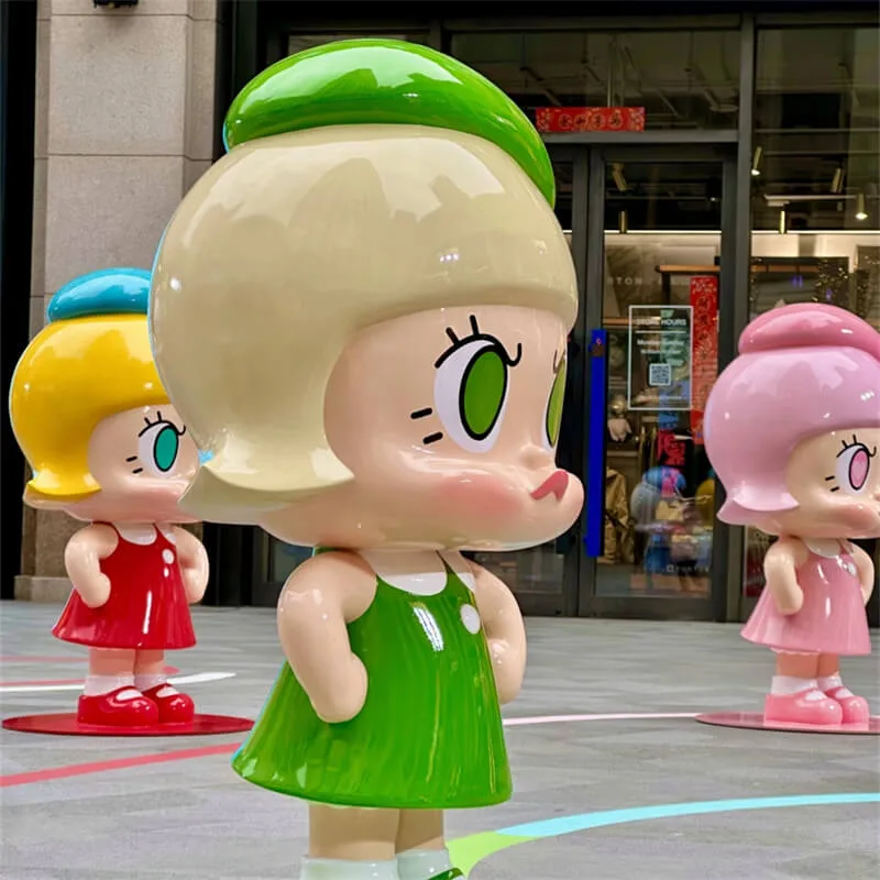 Angry Molly Fiberglass Sculpture Mall IP Photo Spot Decoration Customizable Multi‑Color — view 4