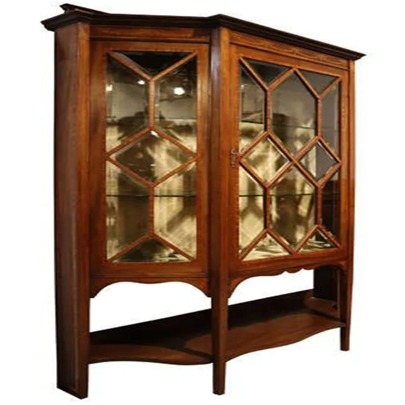 Antique display cabinet retro collection display cabinet with tempered glass for sale — view 3