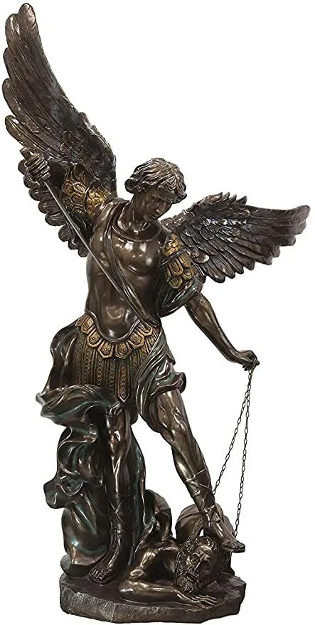 Archangel Michael Bronze Sculpture for Church and Courtyard Outdoor Decoration — view 2