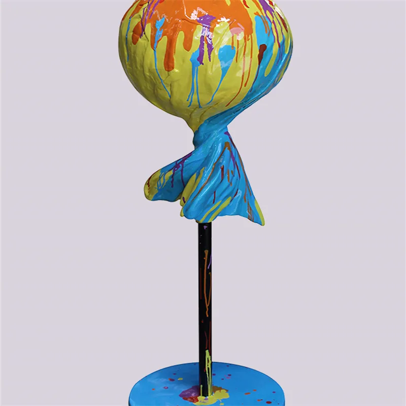 Art lollipop props candy store display sculpture giant candy statue on sale — view 2