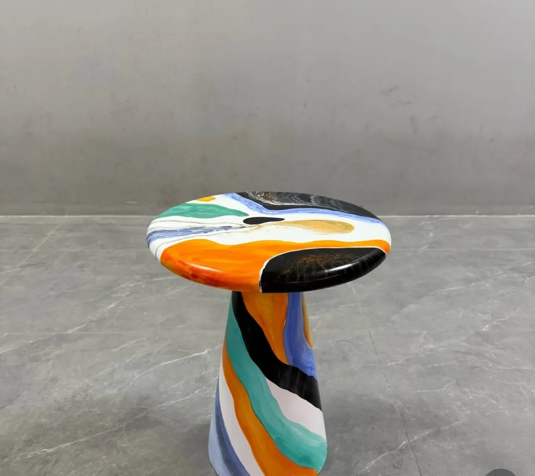 Artistic Fiberglass Side Table Collection — view 4