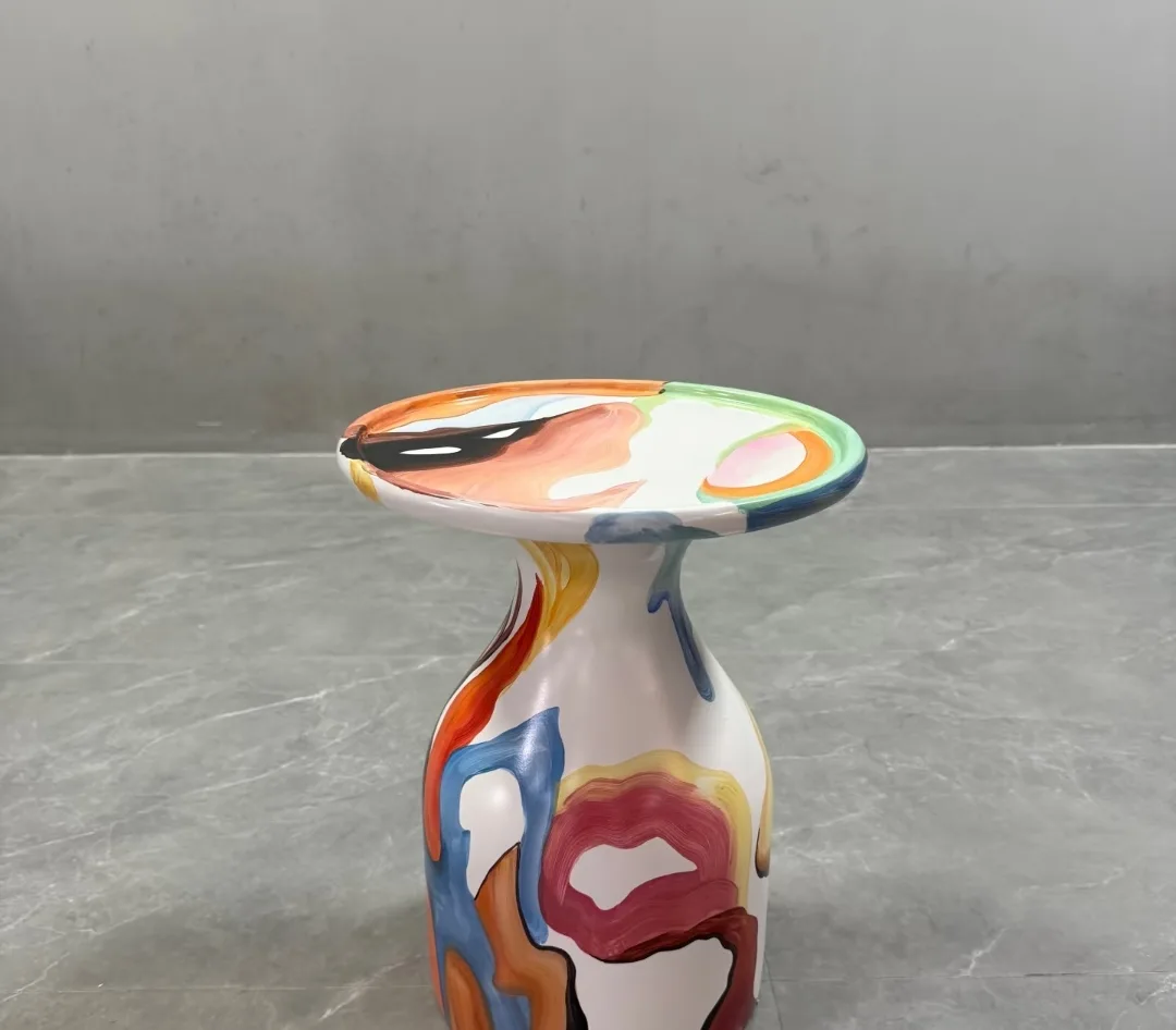 Artistic Fiberglass Side Table Collection — view 3