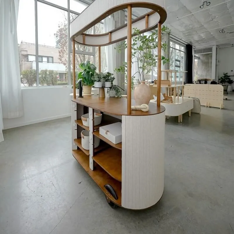 Artistic flower and grass display stand modern display cabinet for sale — view 2