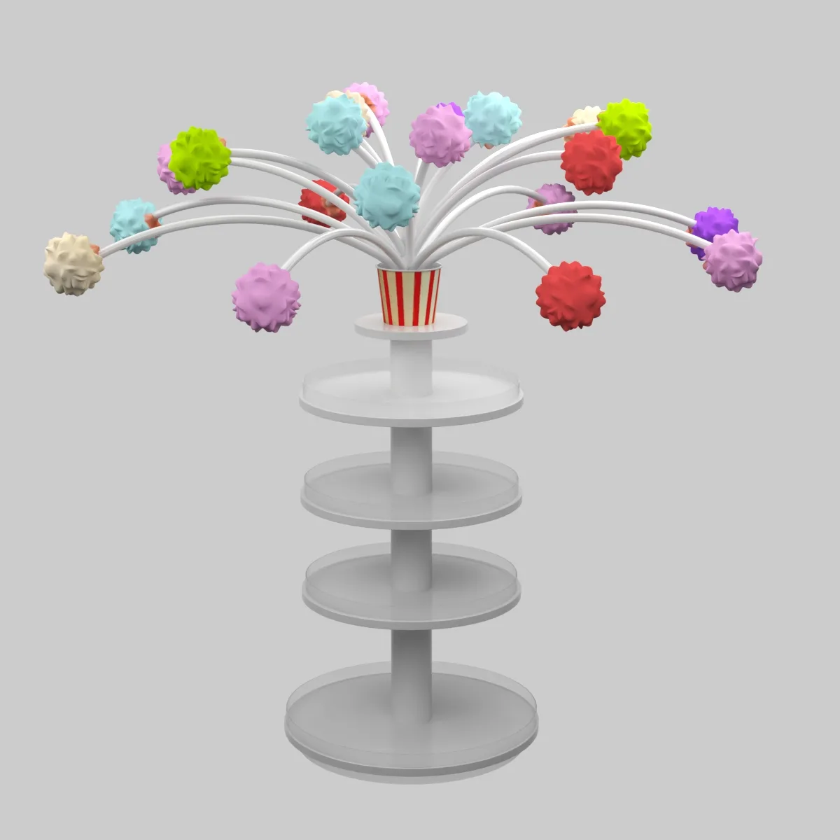 Attractive Popcorn Display Stand Design Popular Candy Display Stand on Sale — view 4