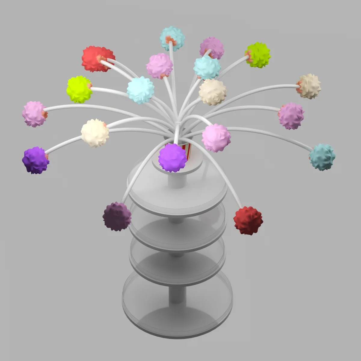 Attractive Popcorn Display Stand Design Popular Candy Display Stand on Sale — view 5