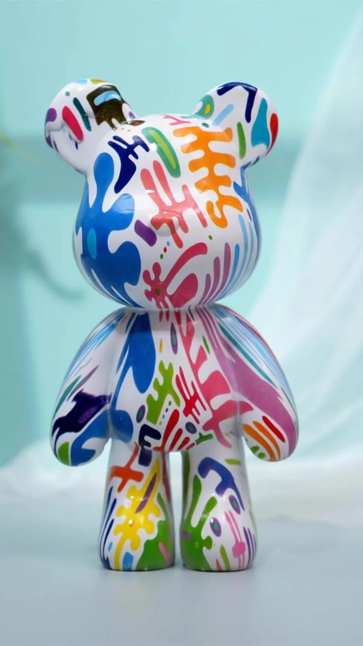 Bearbrick FRP Violent Bear Sculpture for Hotel & Retail Store Interior Decoration — view 3