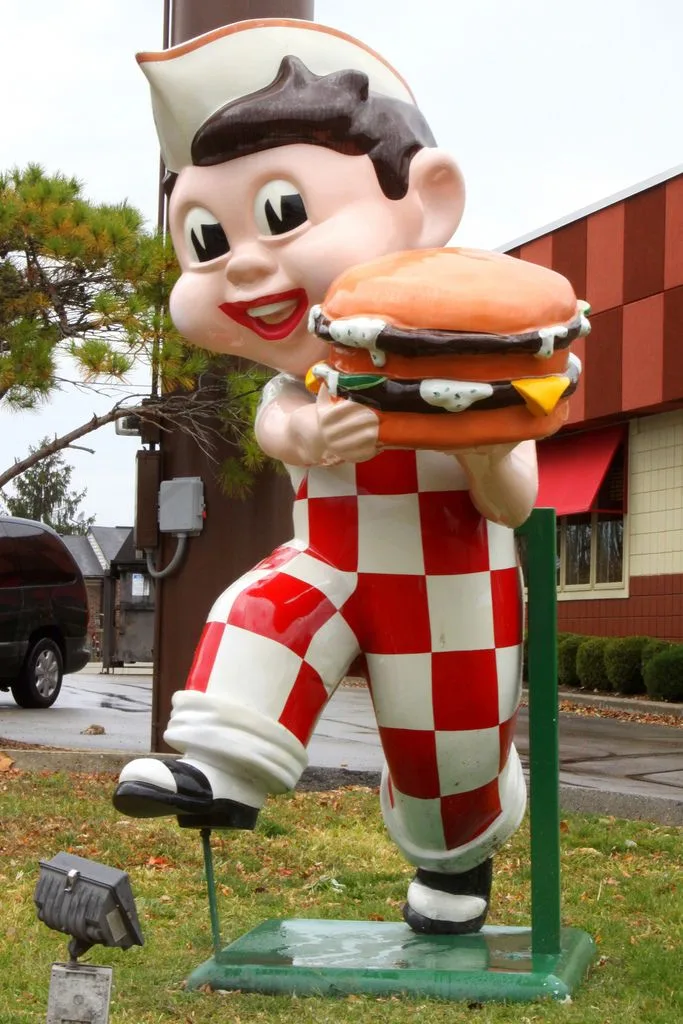 Big Boy Fiberglass Mascot for Diners and Restaurants