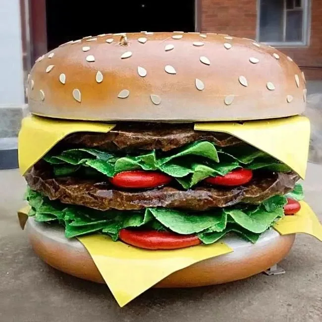 Big Fiberglass Burger for Restaurants and Fun Events — view 4