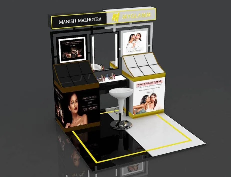Black and white classic makeup cabinet custom make up counter — view 2