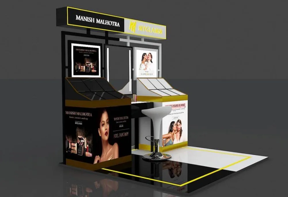 Black and white classic makeup cabinet custom make up counter — view 3