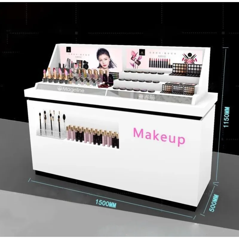 Black cosmetics display cabinet Cosmetics display counter — view 4