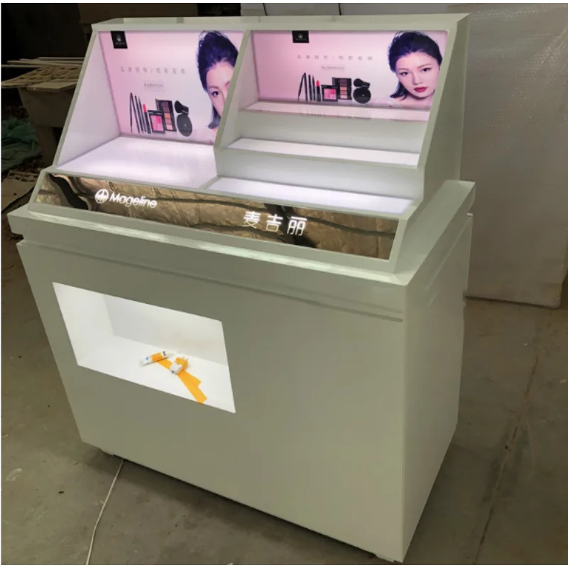 Black cosmetics display cabinet Cosmetics display counter — view 6