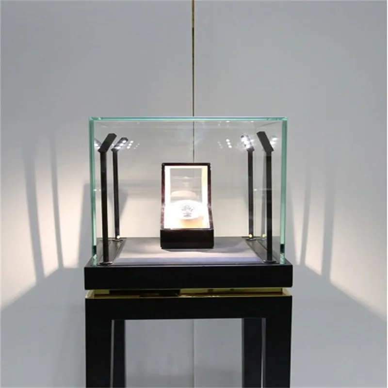 Black elegant luxury display showcase jewelry shop display for sale — view 3