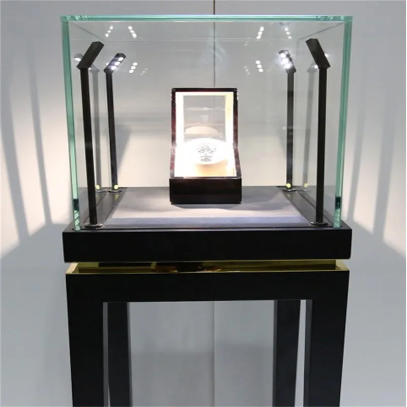 Black elegant luxury display showcase jewelry shop display for sale — view 4