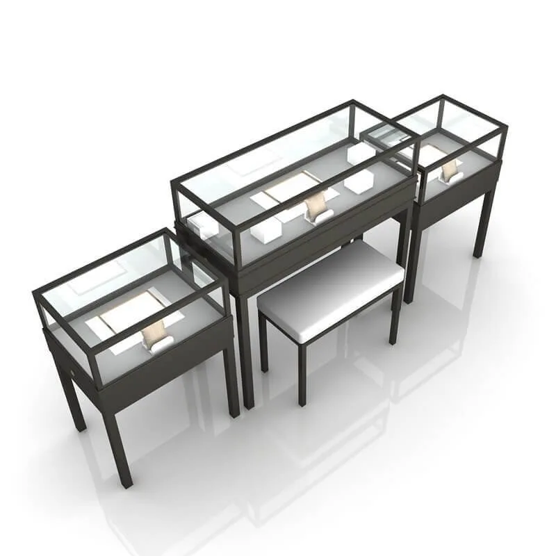 Black Jewelry Display Showcase Customized Jewelry Display Showcase on Sale — view 3