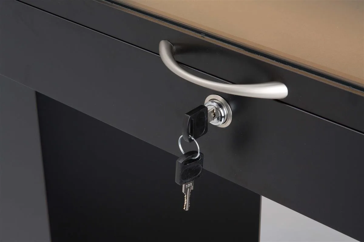 Black Jewelry Display Table, Illuminated Glass Gallery Case For Sale — view 3