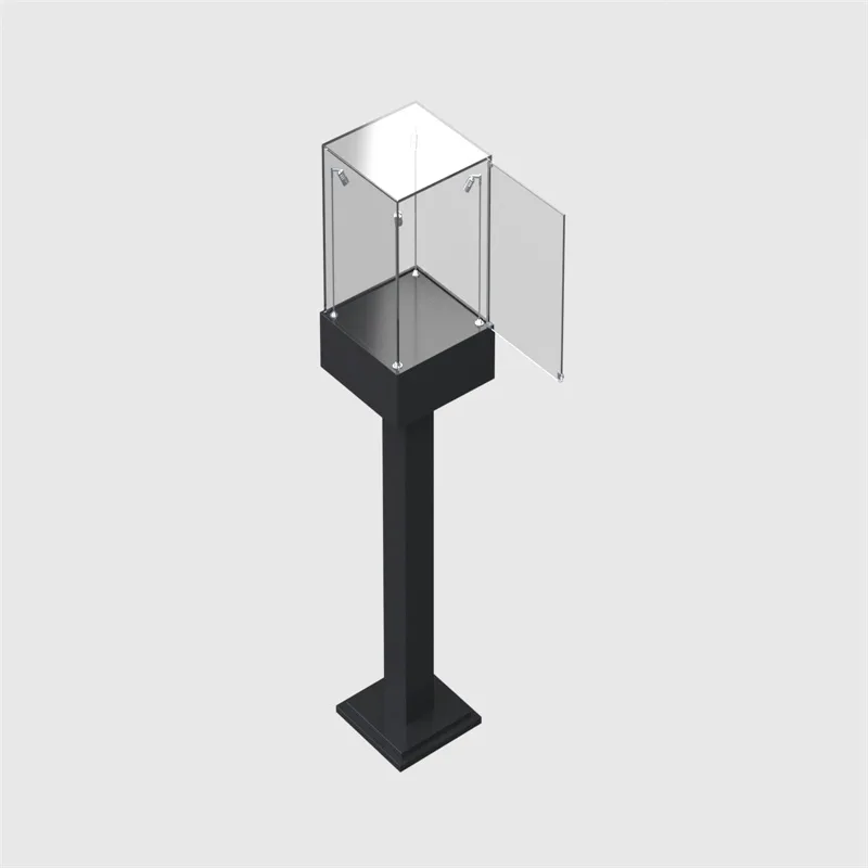 Black Upright Post Jewelry Display Case High Quality Jewelry Display Showcase — view 4