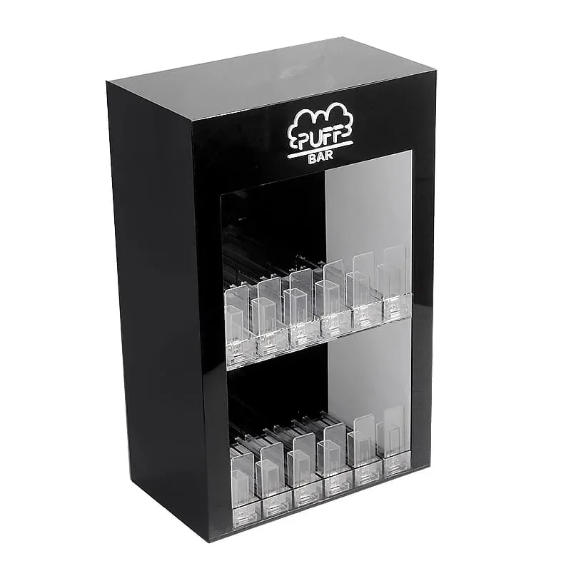 Black vape display cabinet smoke shop retail display furniture for sale — view 4