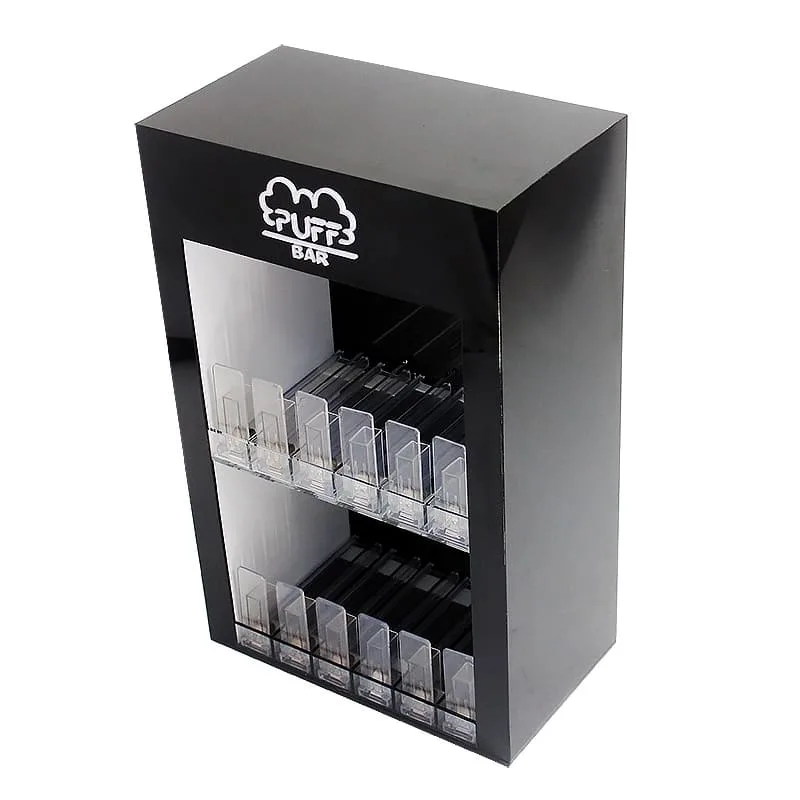 Black vape display cabinet smoke shop retail display furniture for sale — view 3