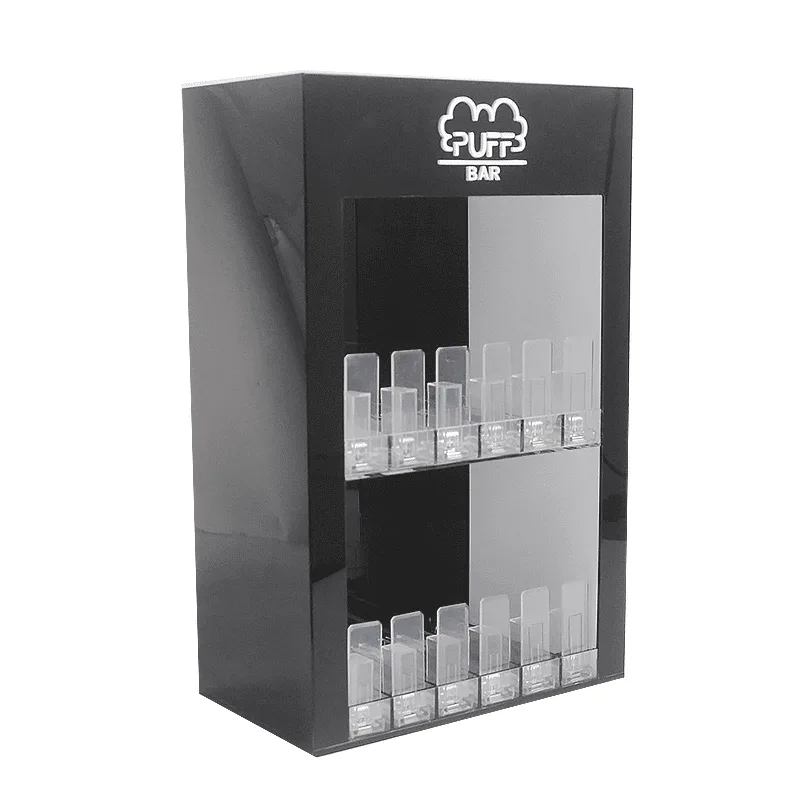 Black vape display cabinet smoke shop retail display furniture for sale — view 5