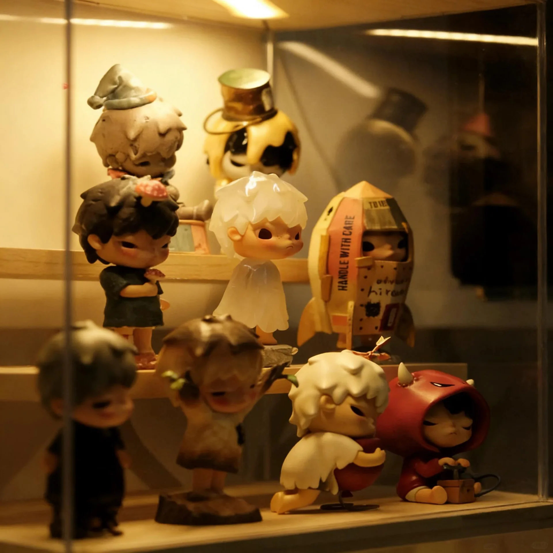 Blind Box Display Cabinet for Sale, Acrylic & Plywood Toy Showcase with LED Lights for Collectors & Toy Stores — view 4